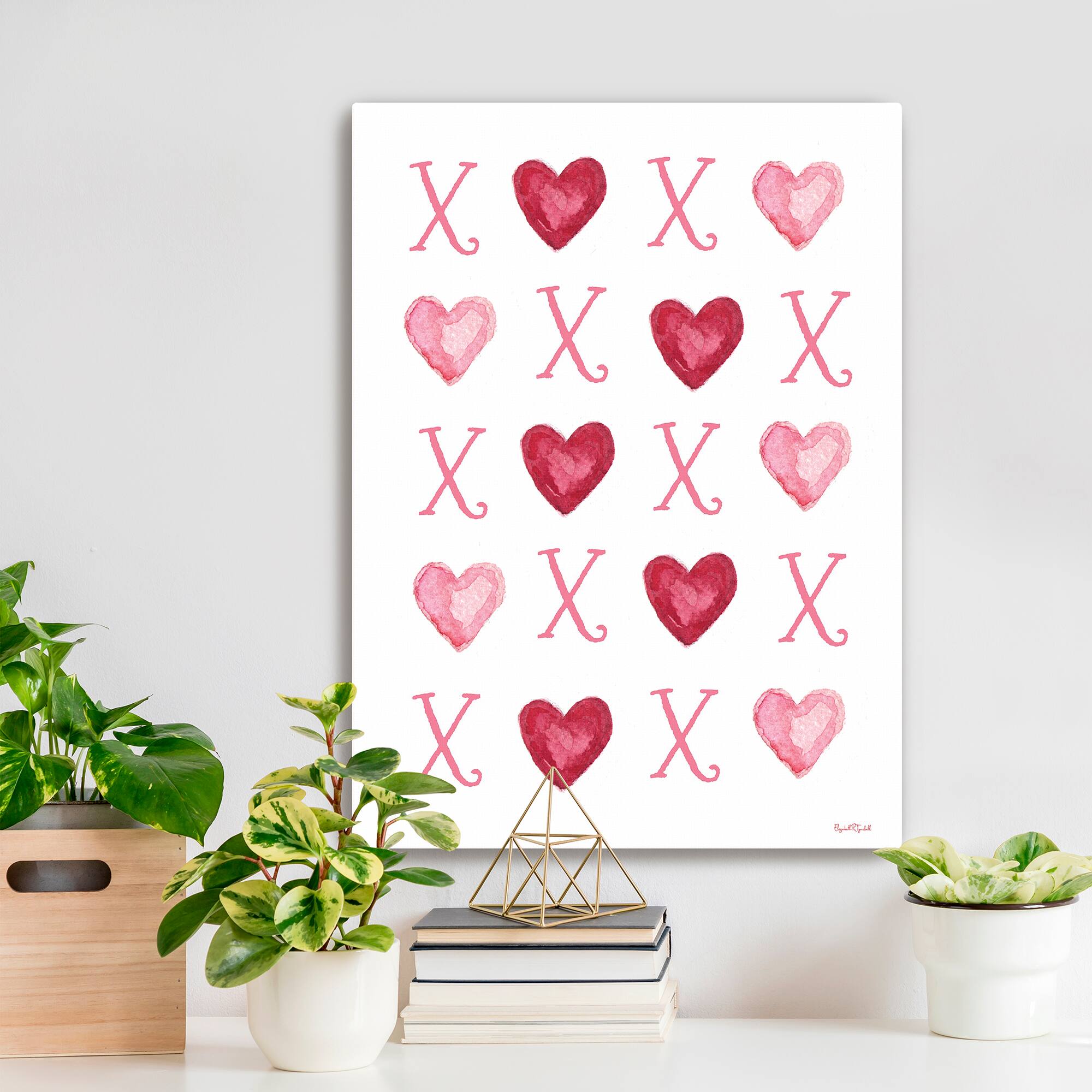 Hugs and Hearts Canvas Giclée Art
